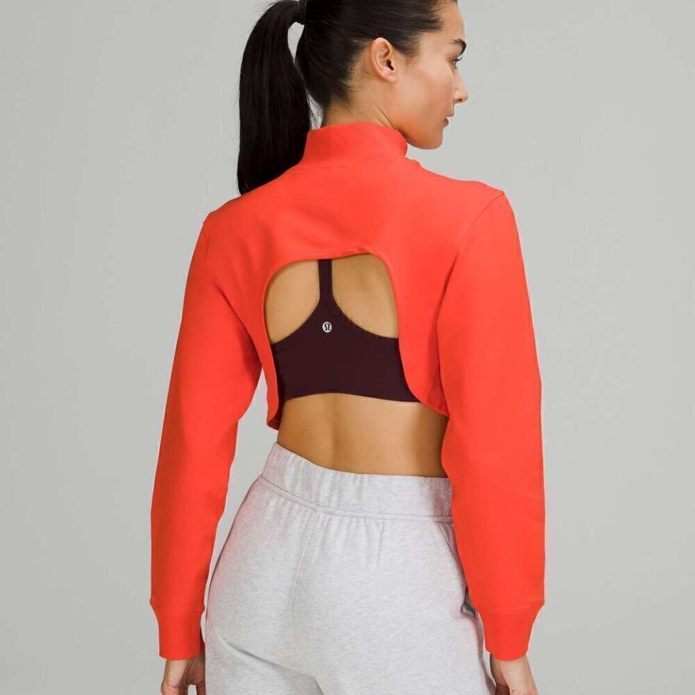 NWT Lululemon SEXY LA Reversible Mock Neck Autumn Red Size 4